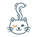 Cat body language icon