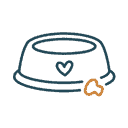 Cat food and nutrition guides icon