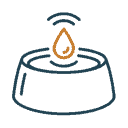 Cat hydration and wet food icon