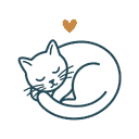 Cat sleep and affection icon